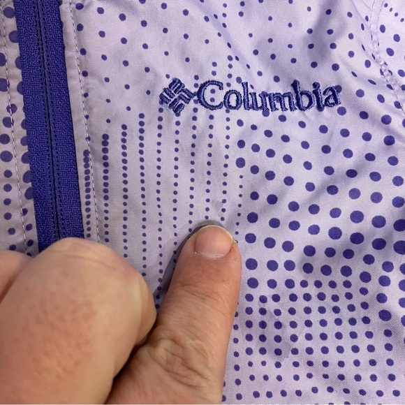 Columbia Mini pixel grabber ll windbreaker Jacket lavender purple size 3-6 mo - Picture 3 of 8